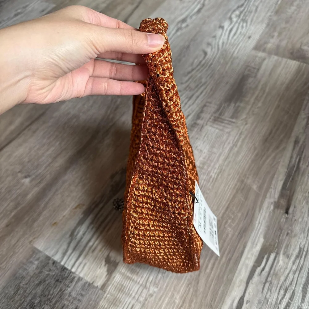 ZARA BRAIDED RHINESTONE WOVEN MINI BAG - BRAND NEW WITH TAG